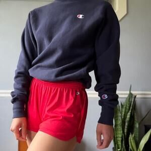Champion reverse weave navy crewneck (XS)